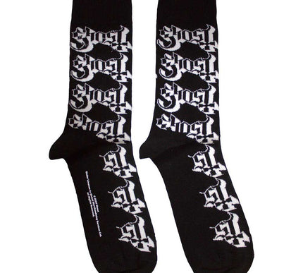 Ghost Logo Pattern Socks