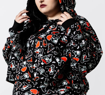 Killstar Gnomies Cropped Hoodie