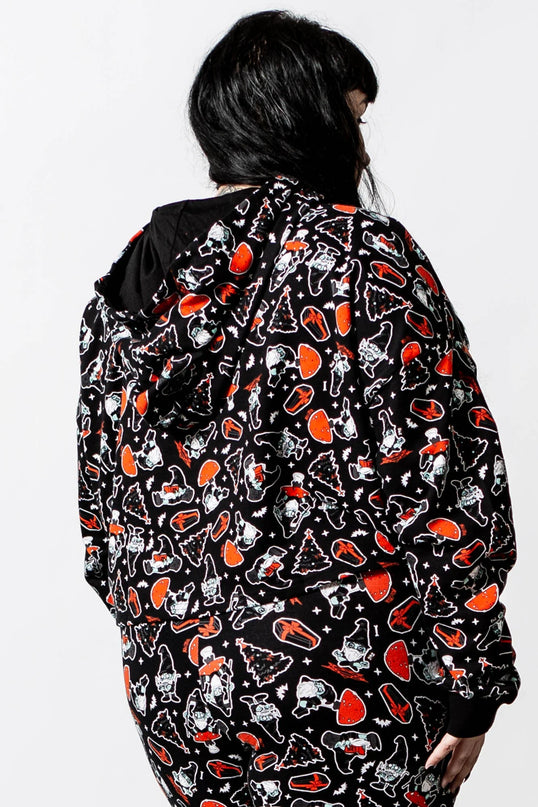 Killstar Gnomies Cropped Hoodie