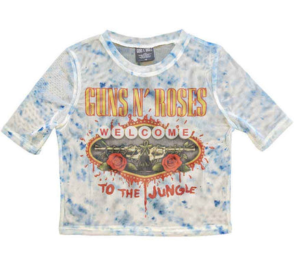 Guns N Roses Mesh Crop Top | Welcome To The Jungle
