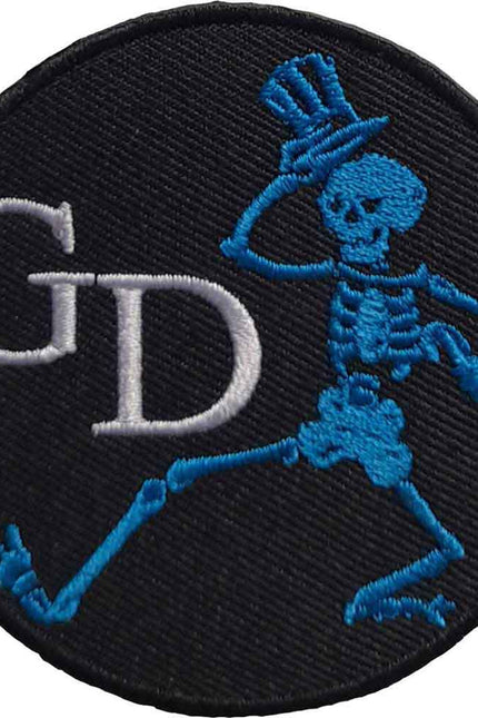 Grateful Dead Skeleton Circle Woven Patch