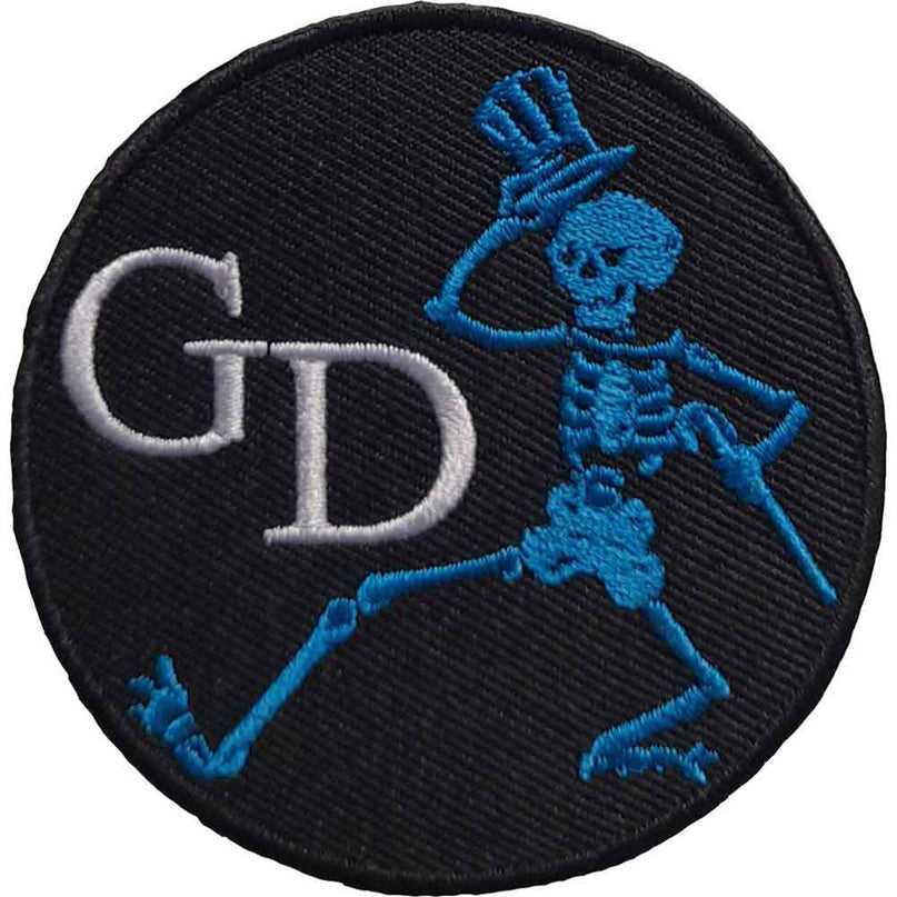 Grateful Dead Skeleton Circle Woven Patch