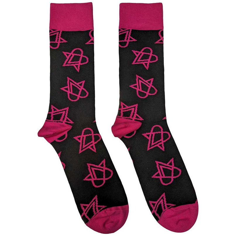 Him Mini Pink Heartagrams Socks