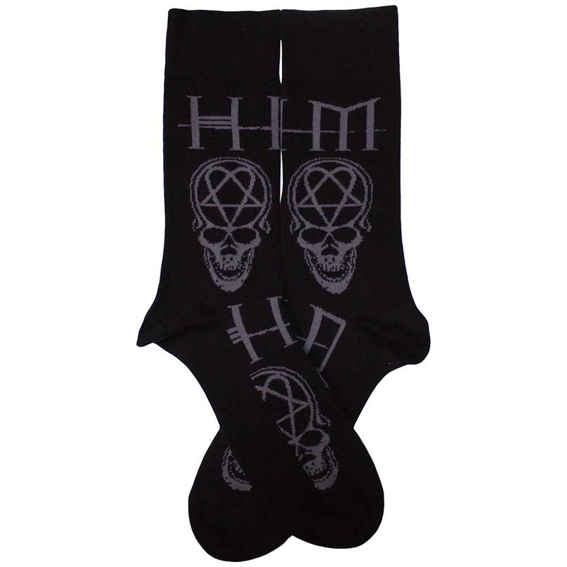 Him Heartagram Skull Socks