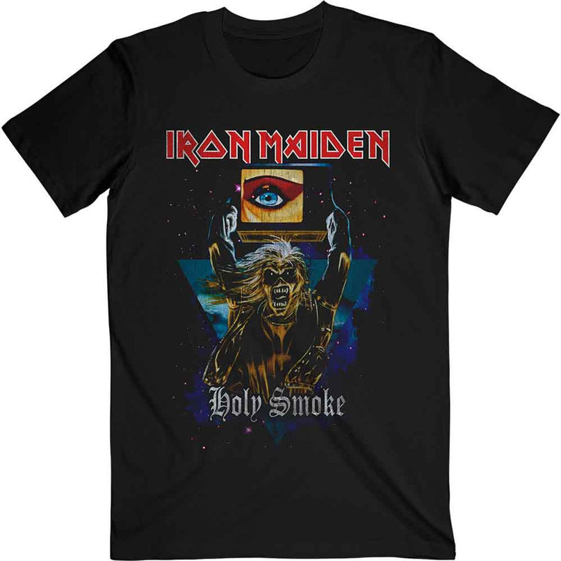 Iron Maiden T-Shirt | Holy Smoke Space Triangle
