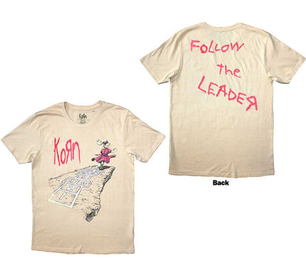 Korn T-Shirt | Follow The Leader Hopscotch (Sand)