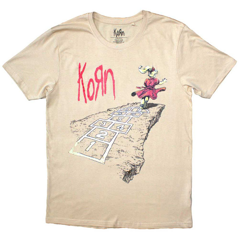 Korn T-Shirt | Follow The Leader Hopscotch (Sand)