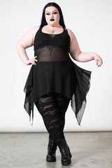 Killstar Liliths Blood Mesh Tunic Vest