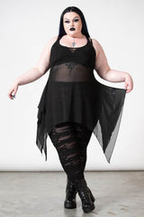 Killstar Liliths Blood Mesh Tunic Vest