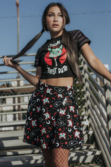 Killstar Lil Vampurr Skater Skirt