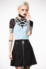Killstar Lost In Sin Zip Top |PASTEL BLUE