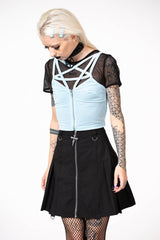 Killstar Lost In Sin Zip Top |PASTEL BLUE
