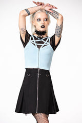 Killstar Lost In Sin Zip Top |PASTEL BLUE