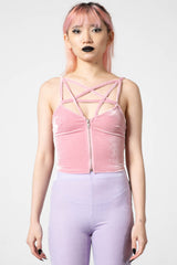 Killstar Lost In Sin Zip Top | PASTEL PINK