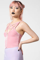 Killstar Lost In Sin Zip Top | PASTEL PINK