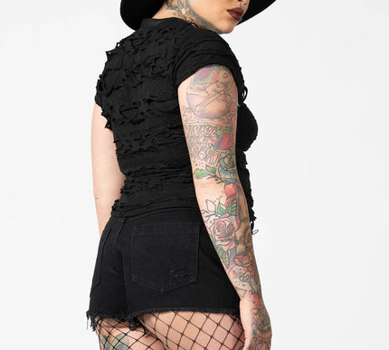 Killstar Malicia Lace-Up Top