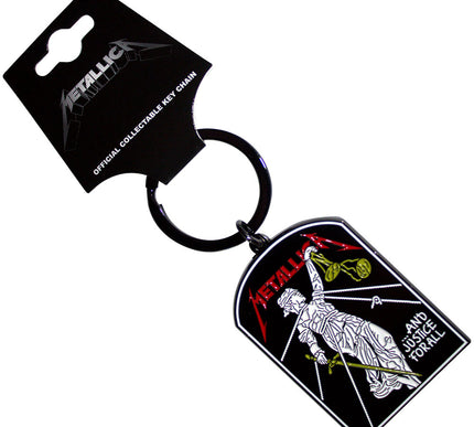Metallica And Justice For All Tombstone Keyring