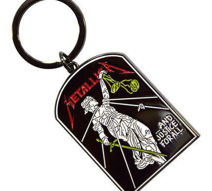 Metallica And Justice For All Tombstone Keyring