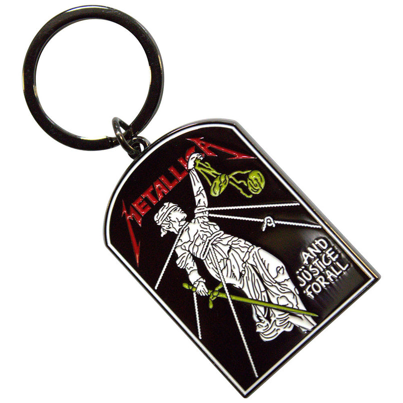 Metallica And Justice For All Tombstone Keyring