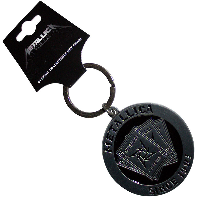 Metallica 30th Anniversary Playing Card Keyring
