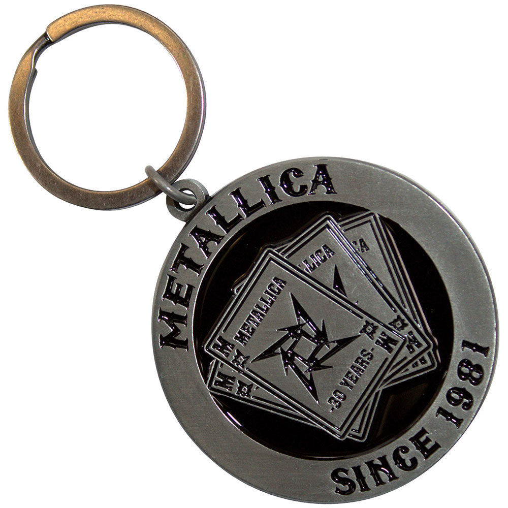 Metallica 30th Anniversary Playing Card Keyring