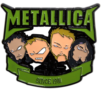 Metallica Since 1981 Heads Pin Badge