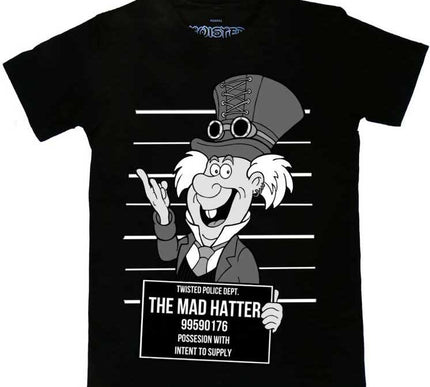 Twisted Apparel Mad Hatter Mugshot T-Shirt