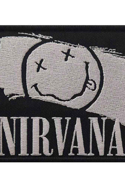 Nirvana Happy Face Paint Woven Patch