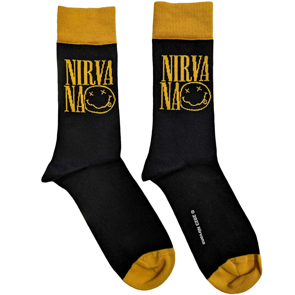 Nirvana Socks | Logo Stacked