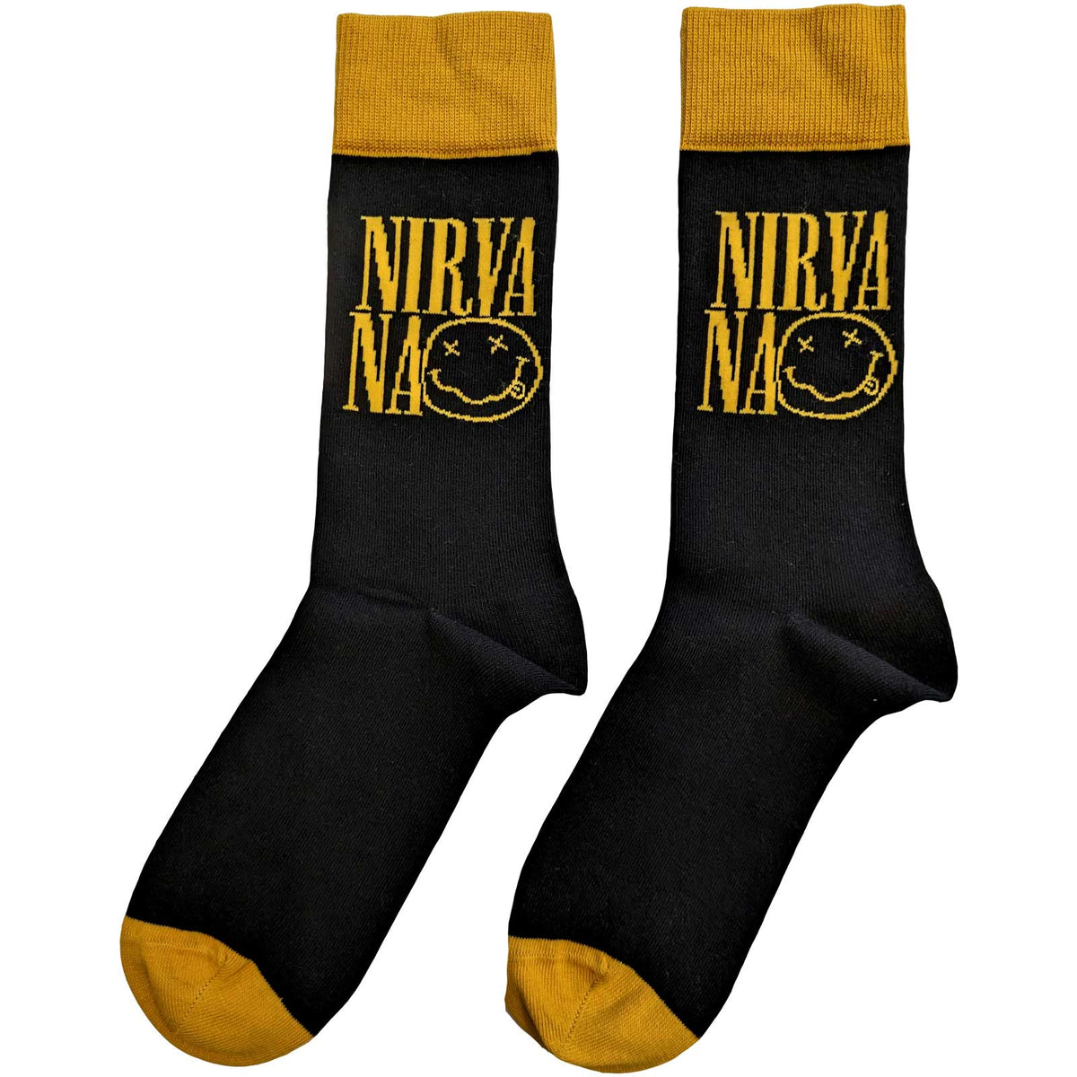 Nirvana Socks | Logo Stacked