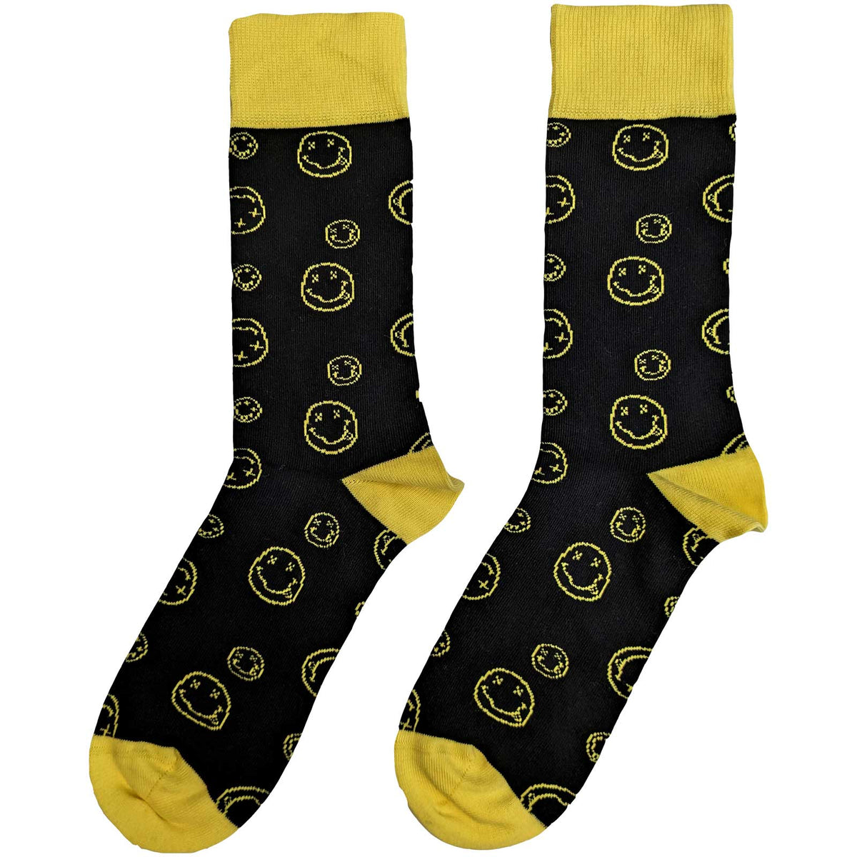 Nirvana Socks | Outline Happy Faces