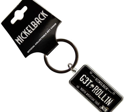 Nickelback License Plate Pin Badge
