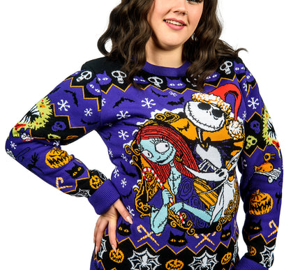 The Nightmare Before Christmas Jack & Sally Christmas Jumper