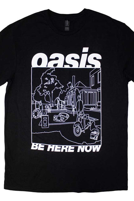 Oasis T-Shirt | Be Here Now Line Drawing