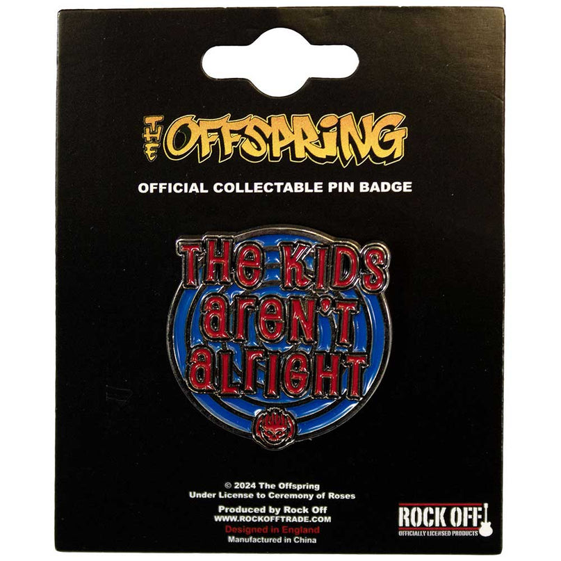 The Offspring The Kids Arent Alright Pin Badge