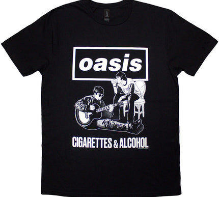 Oasis T-Shirt | Cigarettes & Alcohol Illustration