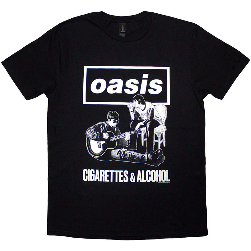 Oasis T-Shirt | Cigarettes & Alcohol Illustration