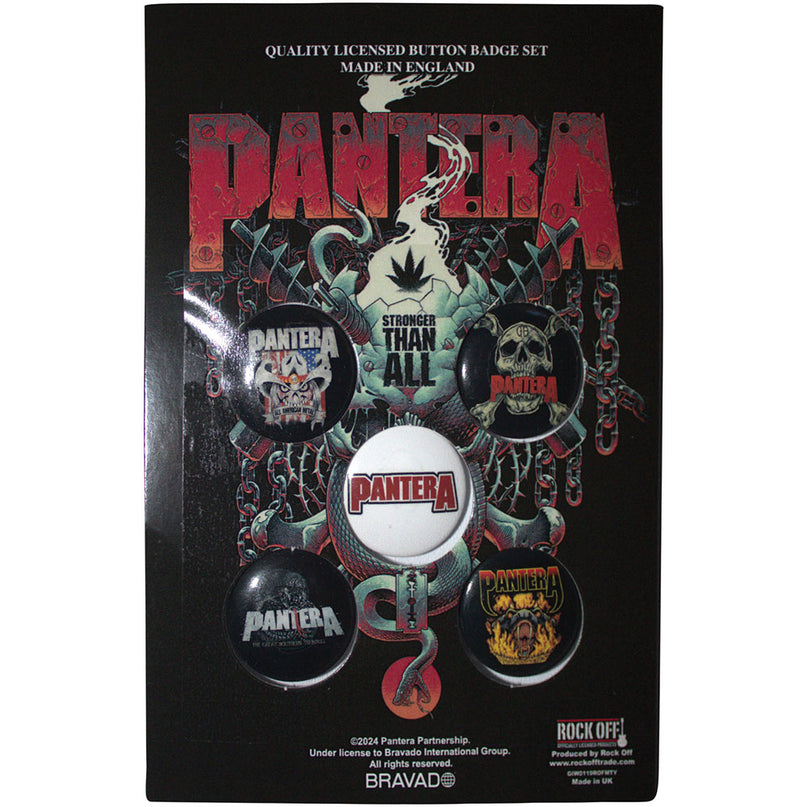 Pantera Snake Button Badge Pack