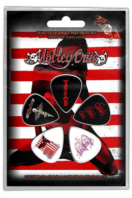Motley Crue Plectrum Pack | Red, White & Crue
