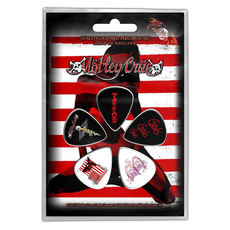Motley Crue Plectrum Pack | Red, White & Crue