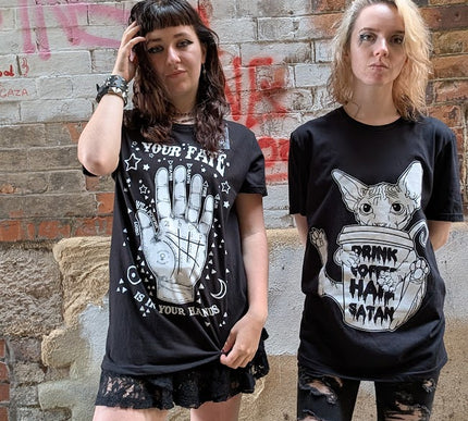 Twisted Apparel Drink Coffee Hail Satan T-Shirt