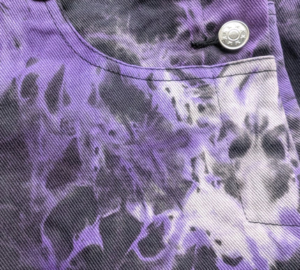 Vixxsin Meadow Dungarees | Purple Tie Dye
