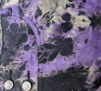 Vixxsin Meadow Dungarees | Purple Tie Dye