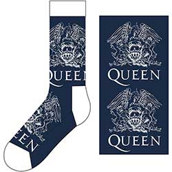 Queen Socks | White Crests | Navy