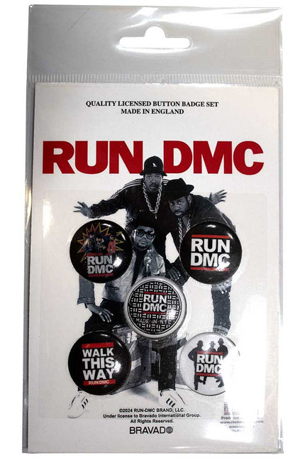 Run DMC Walk This Way Button Badge Pack