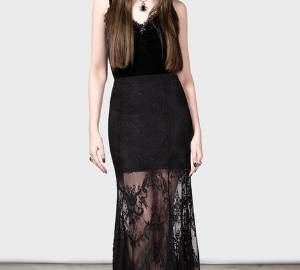Killstar Rosa Lace Maxi Skirt