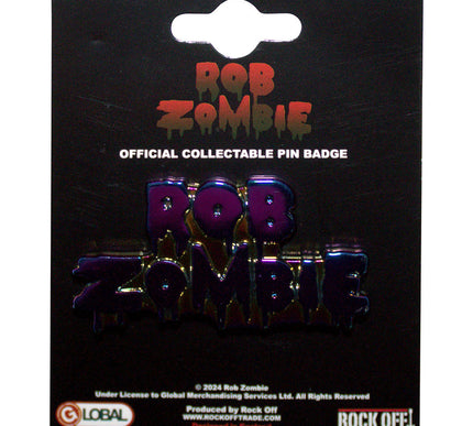 Rob Zombie Multicoloured Logo Pin Badge