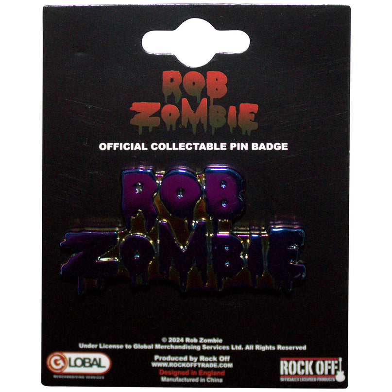 Rob Zombie Multicoloured Logo Pin Badge