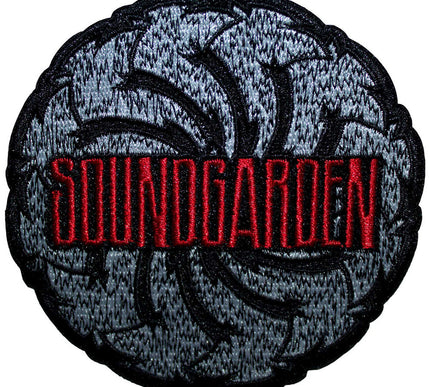 Soundgarden Logo Swirl B&W Woven Patch