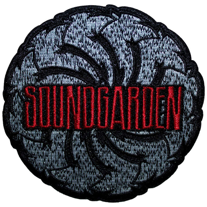 Soundgarden Logo Swirl B&W Woven Patch